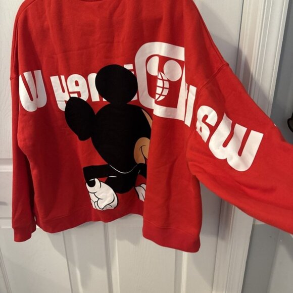 Disney Mickey Mouse Walt Disney World Front Back Print Womens XL Sweatshirt - Picture 6 of 7
